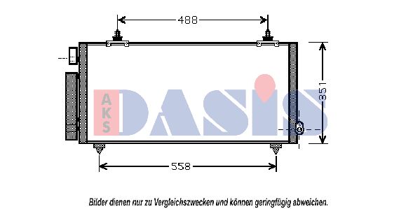 AKS DASIS Lauhdutin, ilmastointilaite 212069N